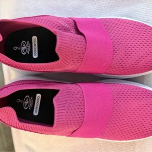 Comfortable Pink Slip-On Sneakers